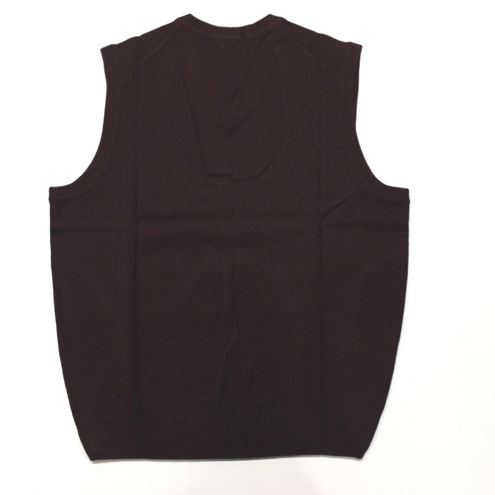 Dockers Slim-Fit Argyle Sweater Vest - Burgundy - Picture 3 of 3